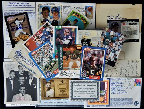 Large Sports Card and Autographed Memorabilia Collection