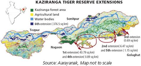 Kaziranga National park Map | National parks map, National parks, Map