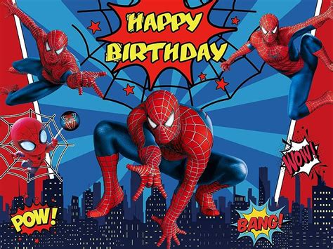 Top 50 Spiderman background happy birthday Images and videos for free download