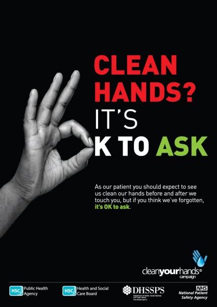 Clean hands? It's OK to ask | HSC Public Health Agency