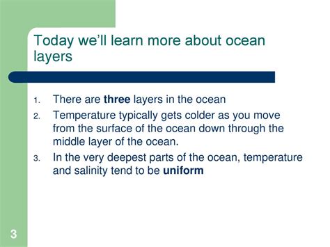 Lesson 7: Ocean Layers II Physical Oceanography - ppt download