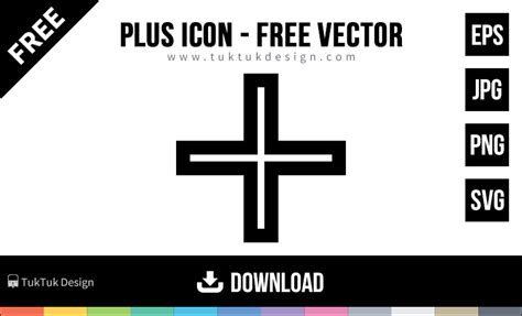 Plus icon symbol free vector image ~ TukTuk Design