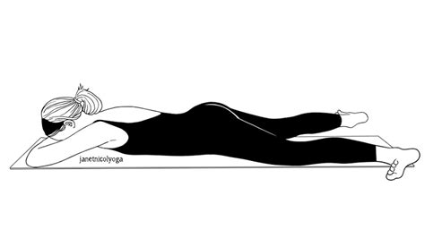 Makarasana (Crocodile) | Yoga drawing, Yoga poses, Yoga