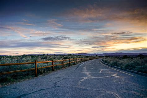 Picture of Open Road At Sunset - Free Stock Photo