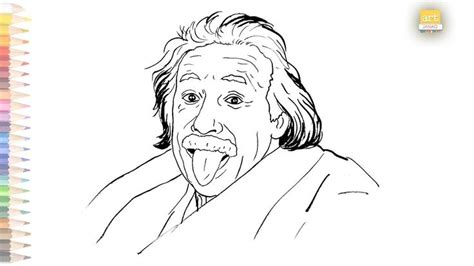 Albert Einstein drawing easy || How to draw Einstein drawing step by ...