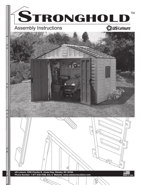 Assembly Instructions for 10x8 Stronghold Shed