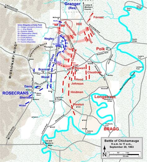 Battle of Chickamauga Maps: The Chickamauga Campaign Map