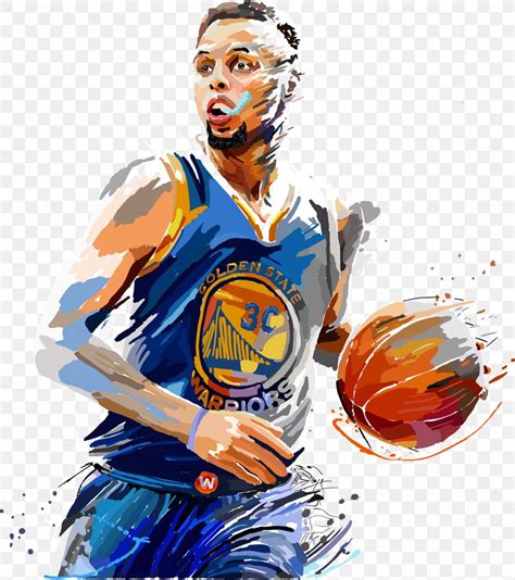 Stephen Curry Golden State Warriors Painting Basketball Jersey, PNG ...