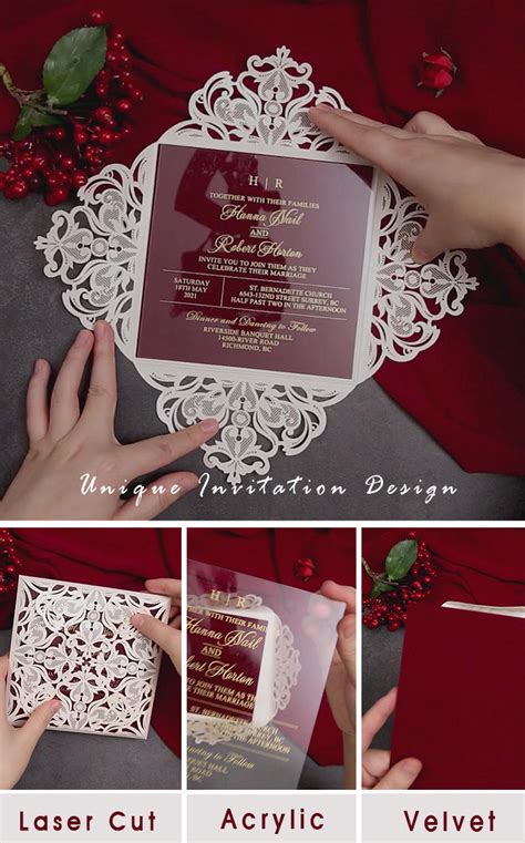 These are the Coolest DIY Ideas with Acrylic Wedding Invitation Cards ...