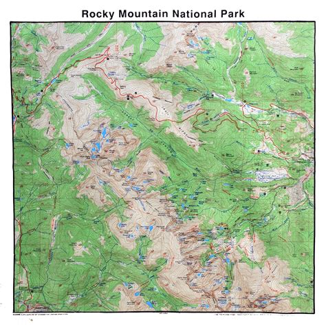 Bandana - Map of RMNP - Rocky Mountain Conservancy