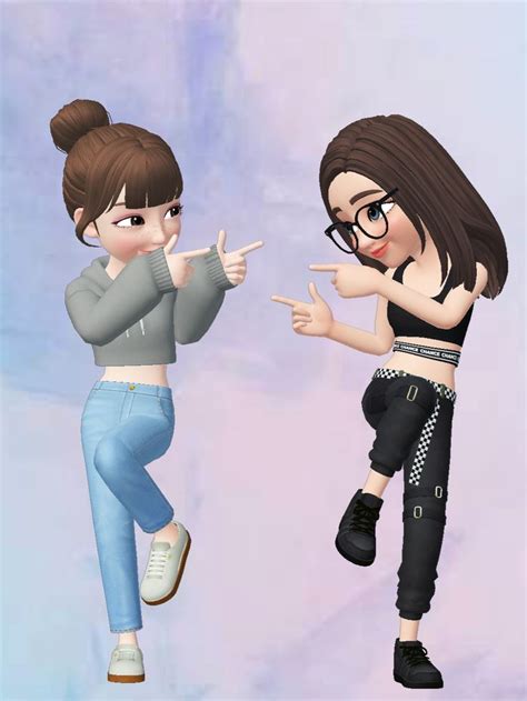 Pin by .•♬sᴜᴍᴍᴇʀ⁺˳ ༚ on ZEPETO | Best friends cartoon, Friend cartoon, Cute cartoon girl