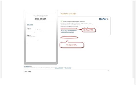 Paypal Payment Page not showing Cancel and Return to Paypal link ...