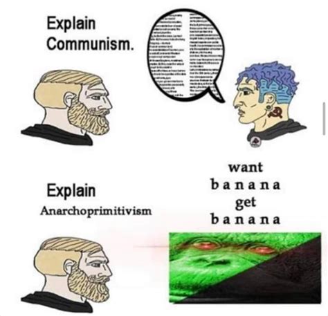 explain communism "wall of text" explain Anarcho-Primitivism: want banana - get banana | Anarcho ...