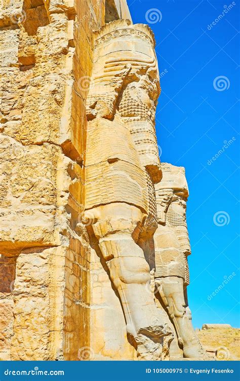 Historic Buildings of Persepolis, Iran Stock Image - Image of apadana ...