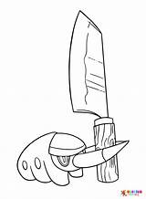 Grubbin Holding A Knife Coloring Page  Free Printable Pages sketch template