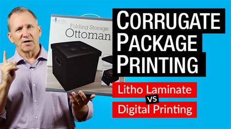 Corrugate Package Printing—Litho Laminate vs Digital Printing [Video ...