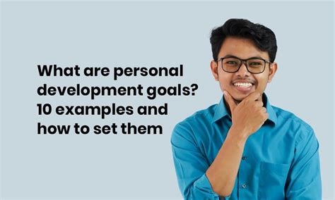 10 examples of personal development goals - TG