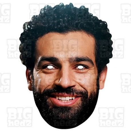 Mohamed "Mo" Salah, Card Face Mask. Star Striker FC Liverpool, Egypt