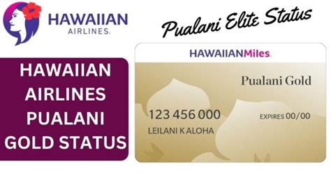 Complete Guide To Hawaiian Airlines Pualani Gold [Pualani Elite Status ...