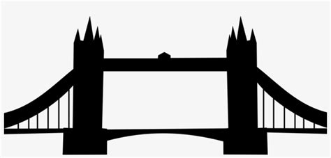Clipart Train Bridge - London Bridge Silhouette Png - Free Transparent PNG Download - PNGkey