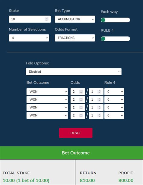 Top Accumulator football tips, 4+ picks with full calculator