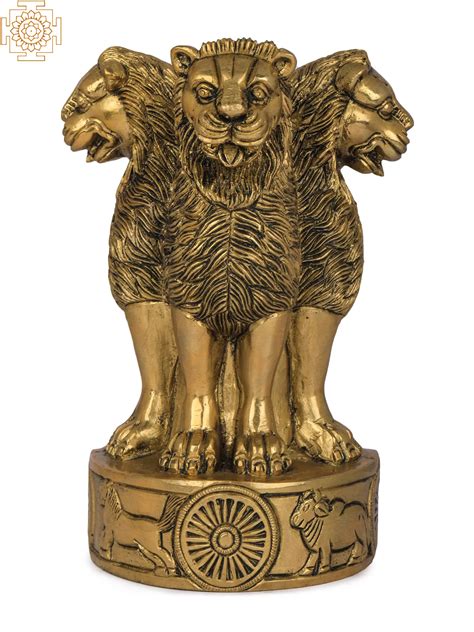 Ashoka Stambh (The National Emblem of India) Hollow Wall Hanging | Exotic India Art