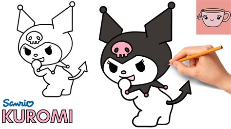 How To Draw Kuromi - Back Pose | Sanrio | Cute Easy Step By Step Drawing Tutorial