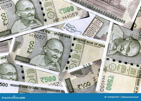 Indian Currency 500 Rupee Notes Macro Editorial Stock Photo - Image of ...