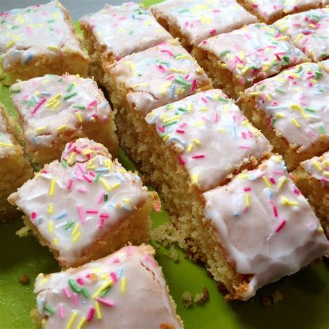 Vanilla Cake | School cake, Tray bake recipes, Desserts