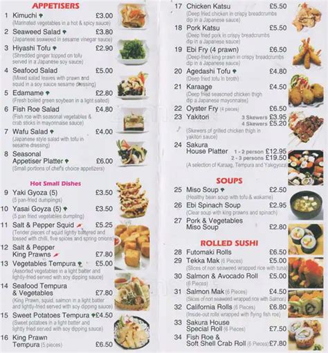 Sakura House Menu, Menu for Sakura House, Didsbury, Manchester - Zomato UK