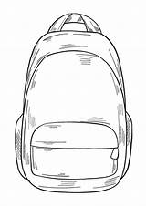 Coloring Pages  Printable Backpack School Bag Page PDF sketch template
