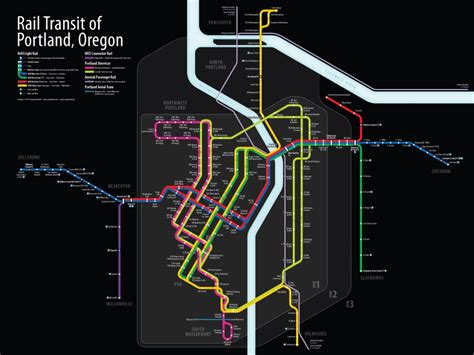 Transit Maps: Project: Rail Transit of Portland, Oregon