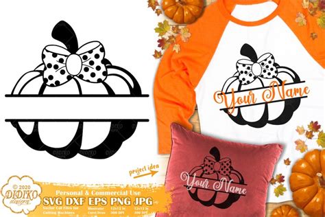 Pumpkin SVG | Split Monogram SVG | Thanksgiving SVG | Fall