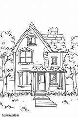 321 best House coloring Sheet sketch template