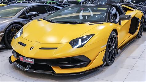 Matte Yellow Lamborghini Aventador SVJ Roadster - Exclusive Super ...