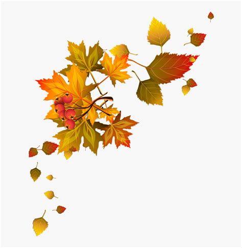 Fall Leaves Corner Border, HD Png Download , Transparent Png Image - PNGitem