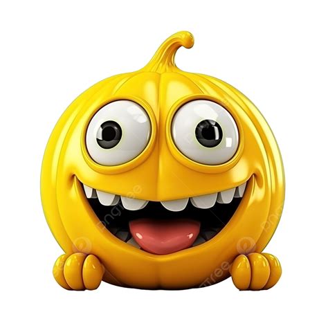 Monster Yellow Pumpkin With The Round Hole Eyes And For The Halloween Inspirations, Pumpkin ...