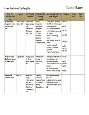 Career Development Plan Template For Employees - prntbl ...