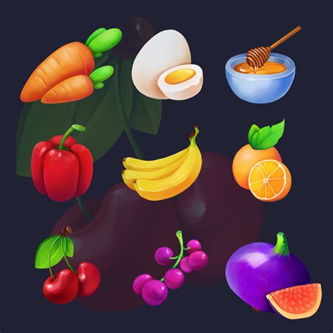 ArtStation - Icon food