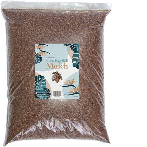 Amazon.com : Organic Cocoa Bean Shell Mulch - Made from Cocoa Hulls - for Potted Plants, Flower ...