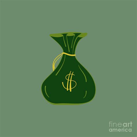 Money Bag Vector Digital Art by THP Creative | Fine Art America