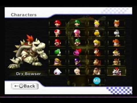 Mario Kart Wii - Unlockables - Basics & Characters - YouTube