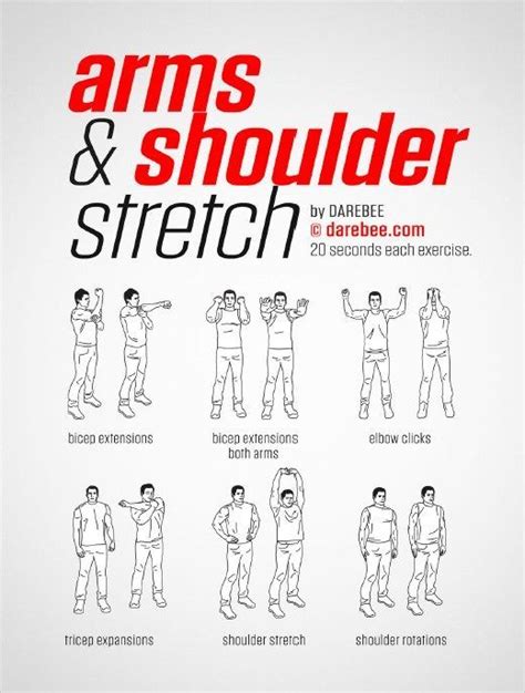 Arms & Shoulder Stretch in 2021 | Stretches before workout, Shoulder and arm workout, Workout ...