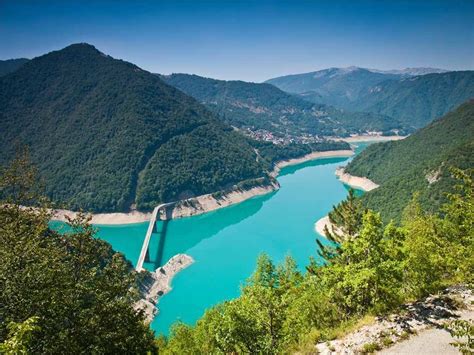 Piva Lake in Montenegro