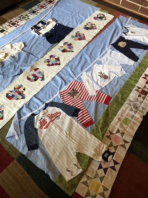 Baby Clothes Memory Quilt in 2022 | Baby clothes quilt, Memory quilt, Baby memory quilt