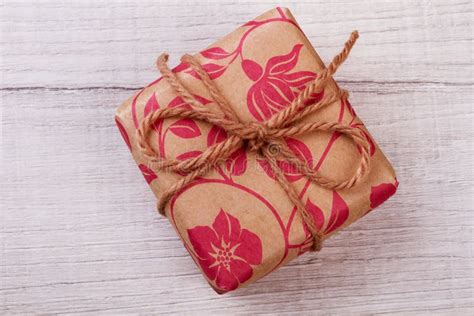 Gift Box in Wrapping Paper. Stock Image - Image of package, create ...