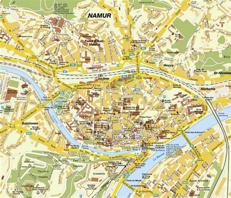 Namur Map - Belgium