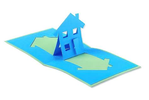 Fun House-Warming Pop Up House Card Paper Craft