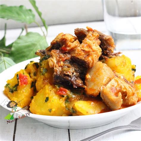 Nigerian Yam Porridge with Vegetables (Asaro Elefo) - Nigerian Food TV