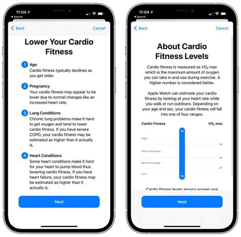 How to Set Up Cardio Fitness Levels in watchOS 7.2 and iOS 14.3 - MacRumors